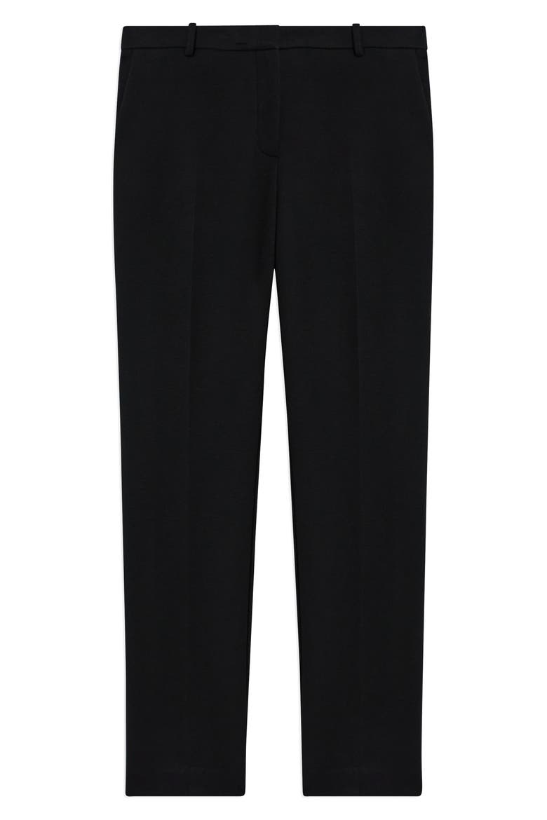 Treeca Double Knit Ankle Pants, Alternate, color, BLK