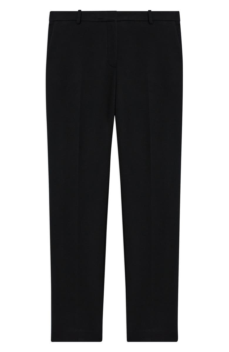 Theory Treeca Double Knit Ankle Pants, Alternate, color, Blk