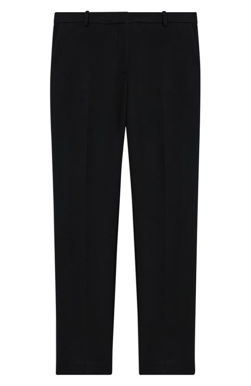 Theory Treeca Double Knit Ankle Pants In Black