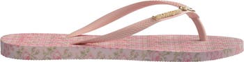x LoveShackFancy Slim Blooming Heirloom Flip Flop