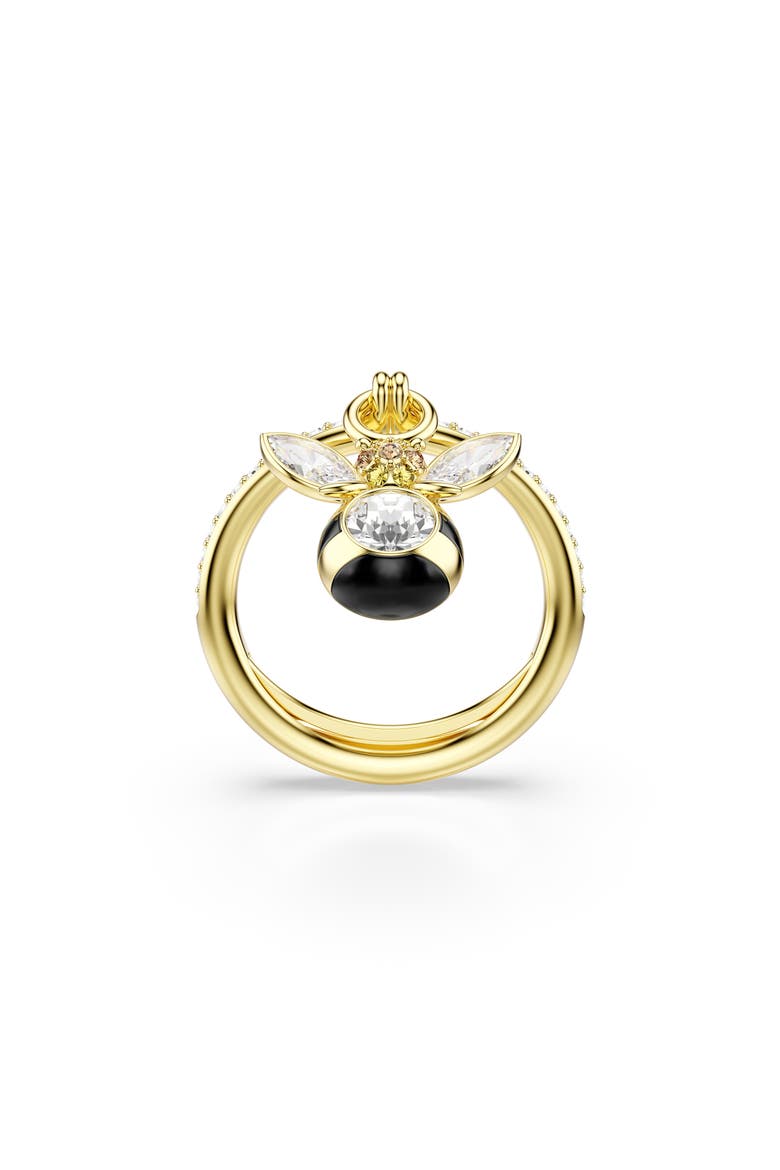 Idyllia Crystal Bee Charm Ring, Alternate, color, GOLD/ MULTI