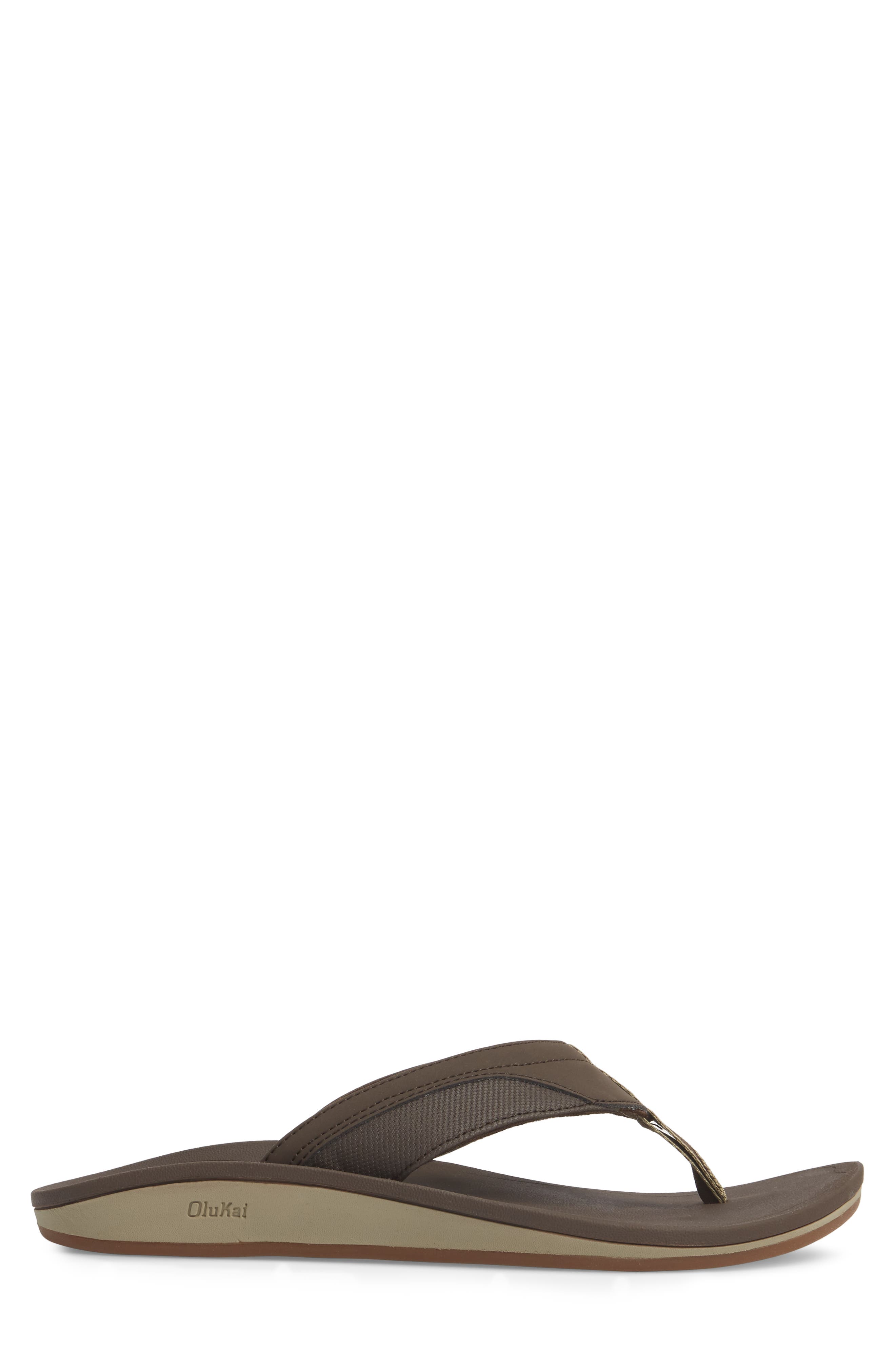 Nohona Flip Flop, Alternate, color, DARK WOOD/ DARK WOOD