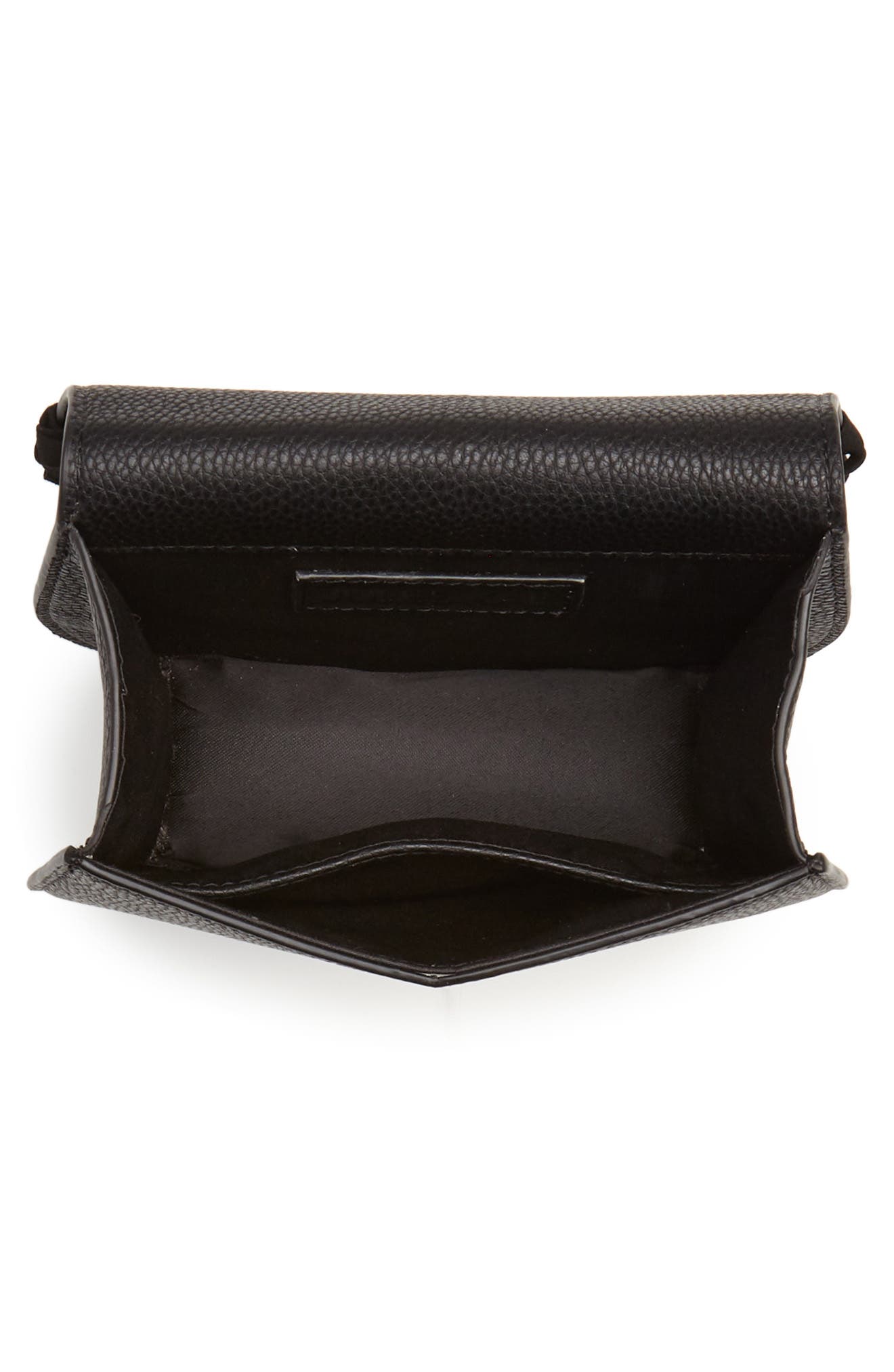 Jules Kae Mini Dylan Fringe Faux Leather Crossbody Bag, Alternate, color, 