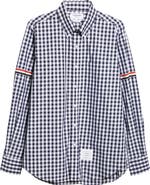 Thom Browne Armband Stripe Cotton Button Down Shirt