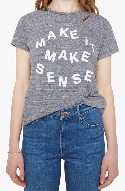 Mother The Boxy Goodie Goodie Graphic T-shirt In Gray