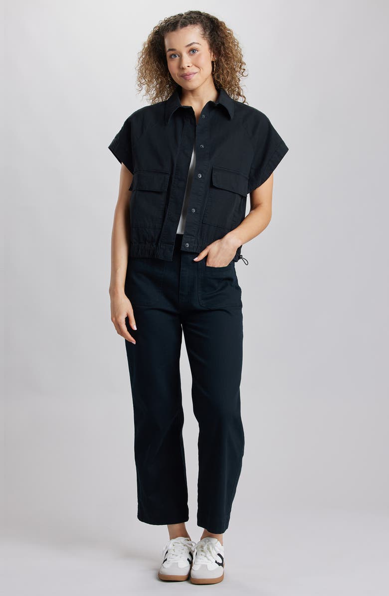 SUPPLIES BY UNIONBAY Jenni Solid Crop Jeans, Alternate, color, Black