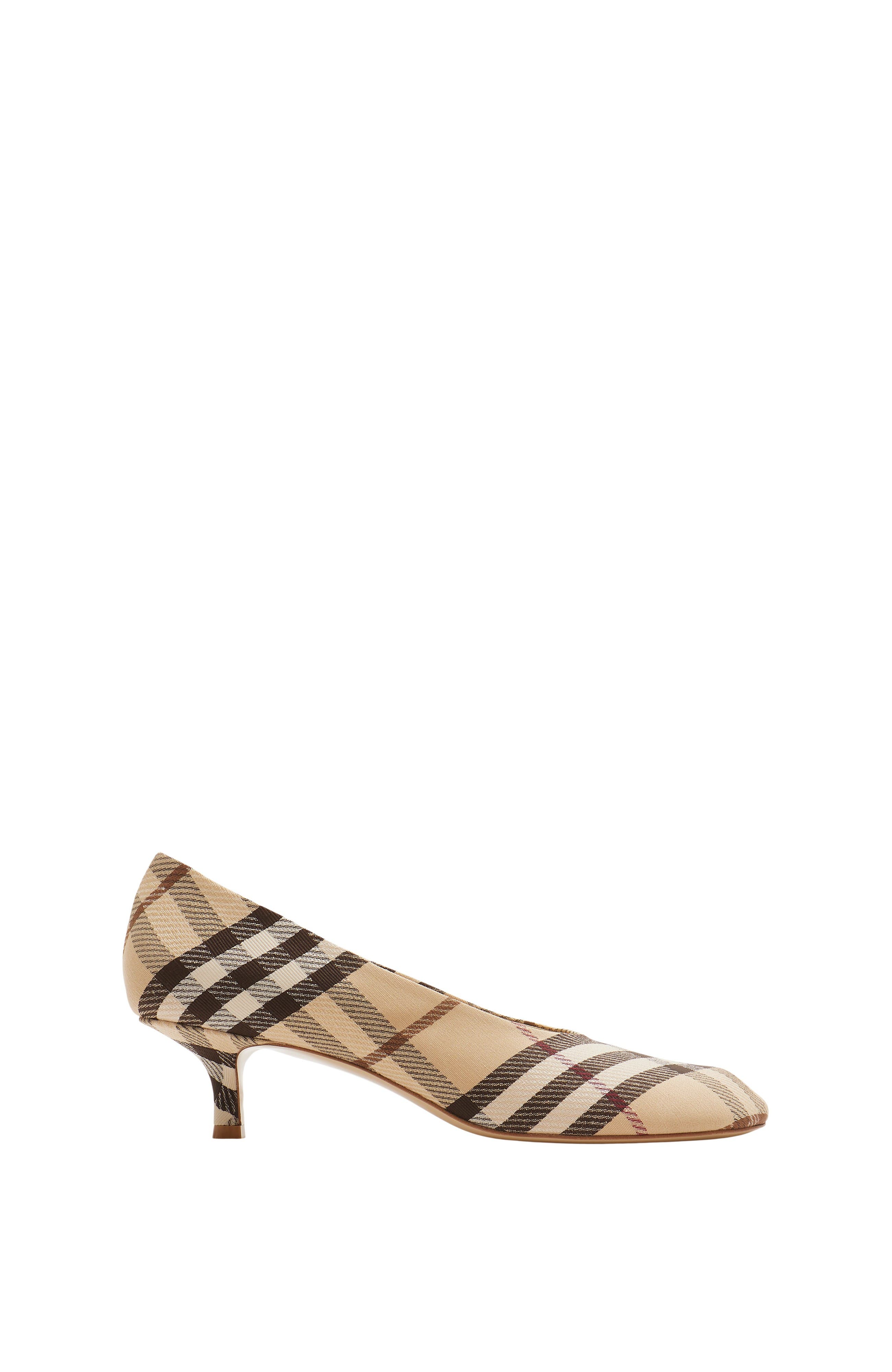Burberry Check Baby Low Pumps, Main, color, 