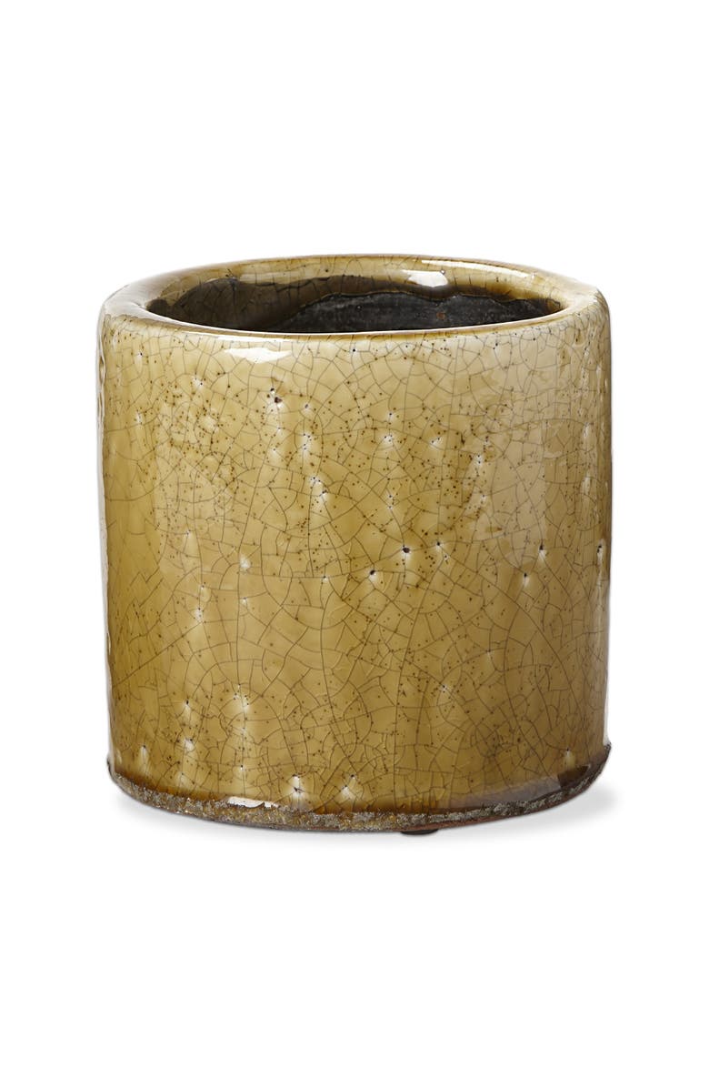tag Avery Ochre Yellow Glazed Terracotta Planter 5.5L 5.5W 5.5H, Main, color, Yellow