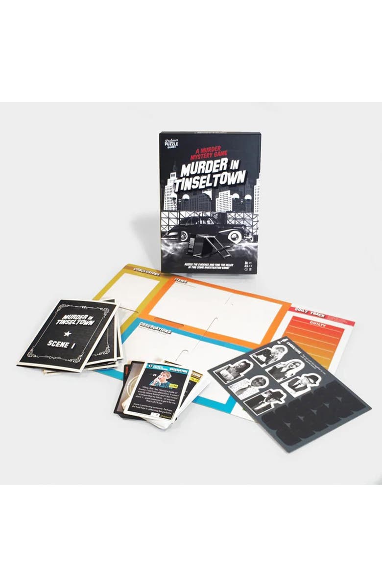 Professor Puzzle Murder In Tinseltown Gamehollywood Mystery, 12+, Alternate, color, Multicolored