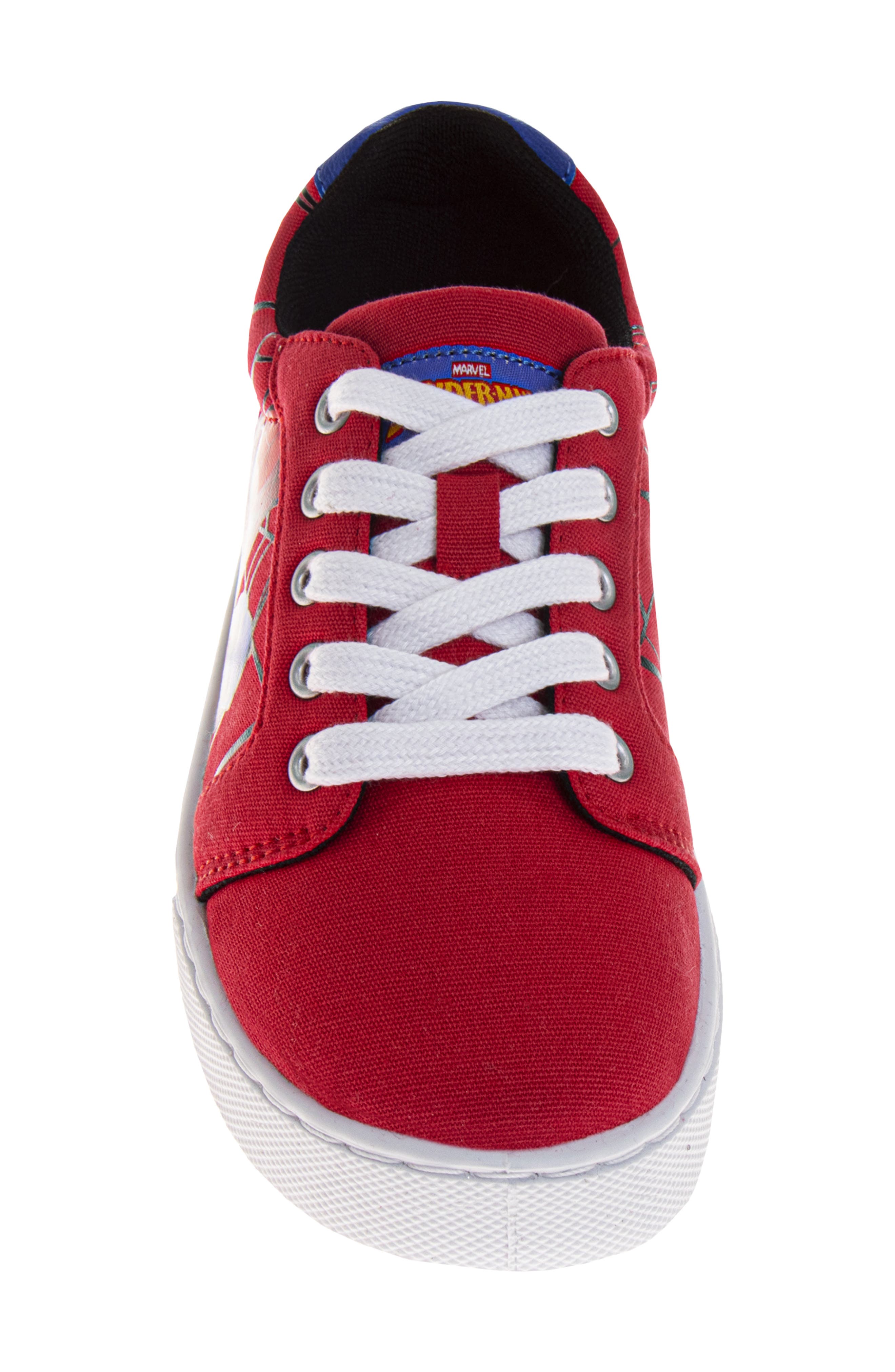 JOSMO Kids' Marvel Spider-Man Low Top Canvas Sneaker, Alternate, color, Red