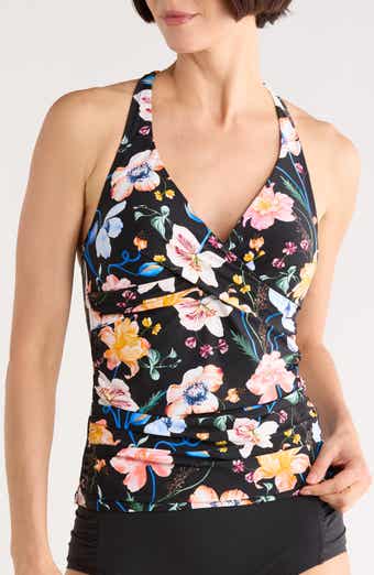 JANTZEN Louise Wrap Underwire Tankini Top
