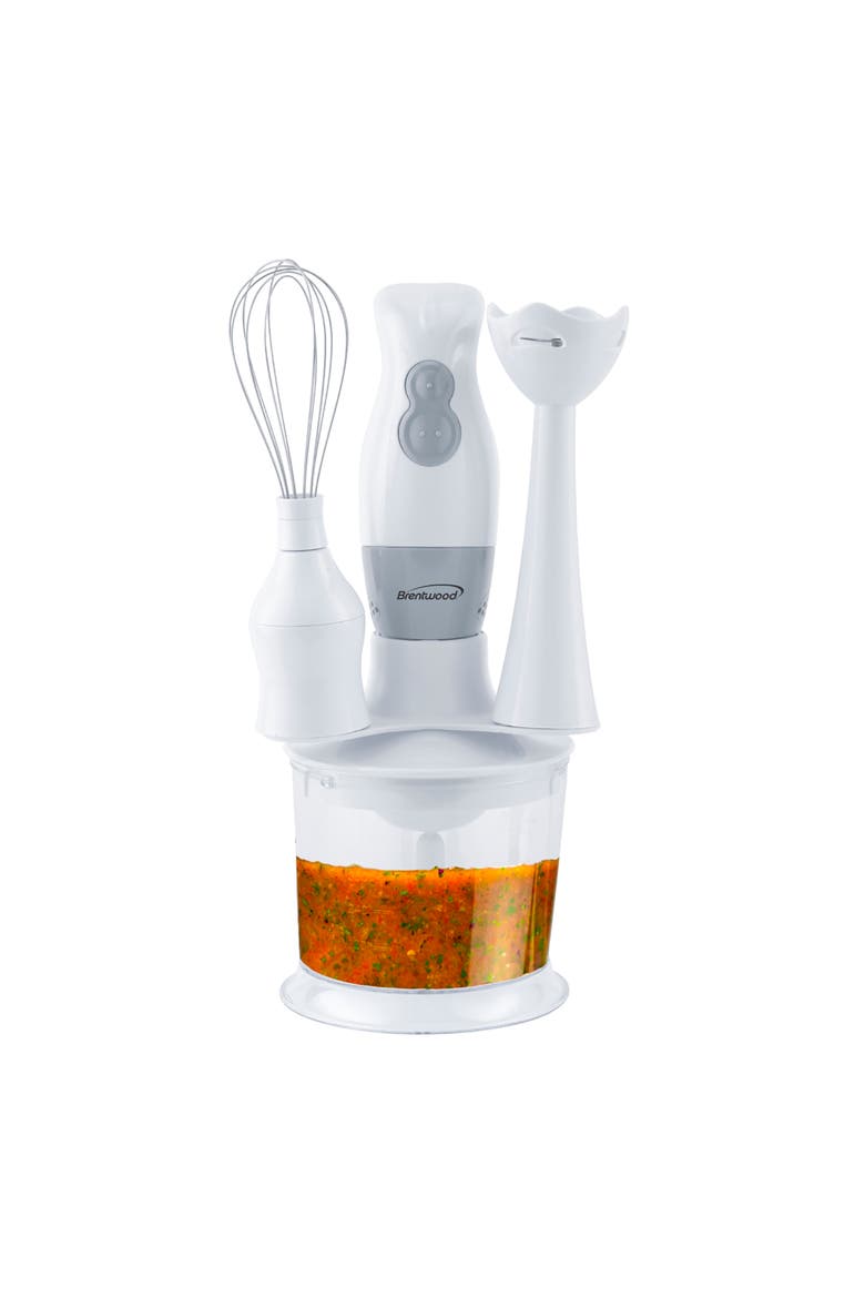 2 Speed Hand Blender with Balloon Whisk, Main, color, White