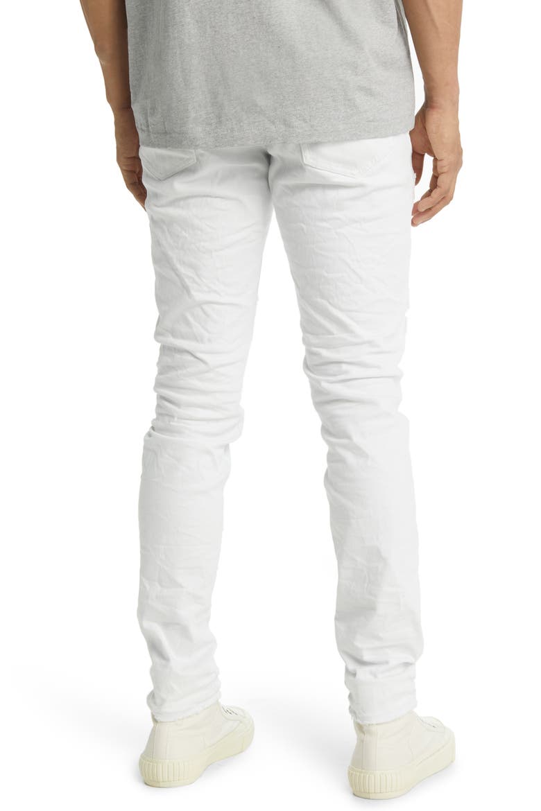 Optic Patch Repair Stretch Skinny Jeans, Alternate, color, WHITE