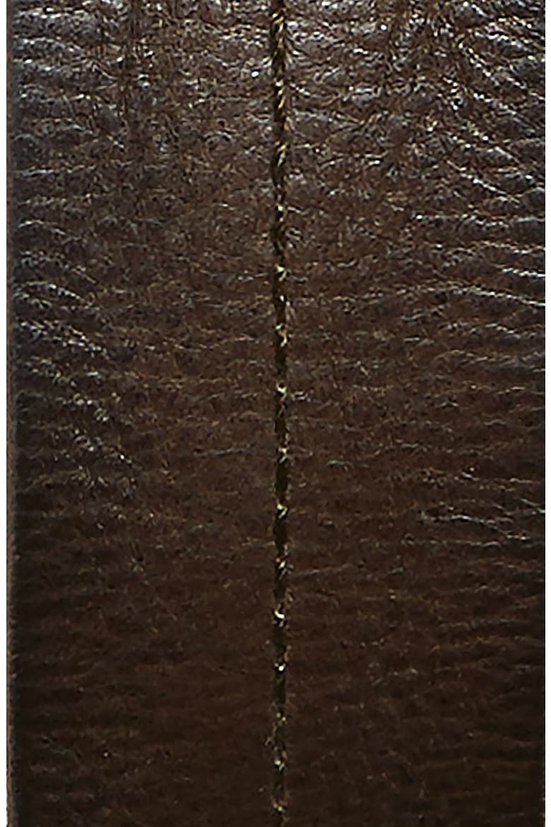 Screw Rivet Leather Belt, Alternate, color, COGNAC