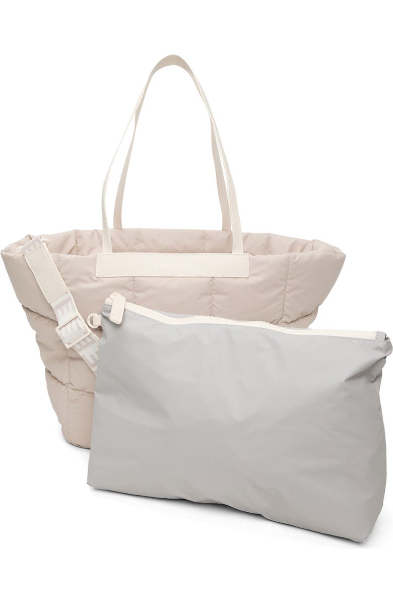 VeeCollective Porter Basque Recycled Nylon Tote, Alternate, color, Soft Taupe