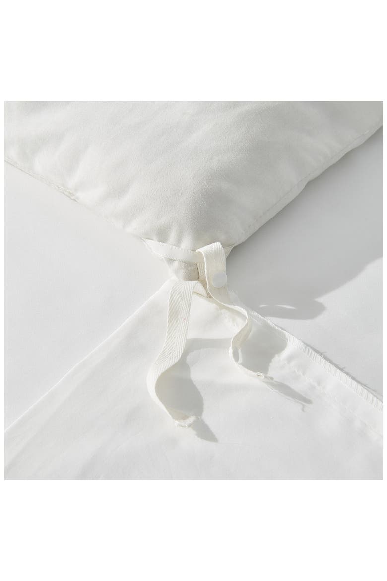 LuxeSoft Organic Cotton Sateen Duvet Cover, Alternate, color, SNOW