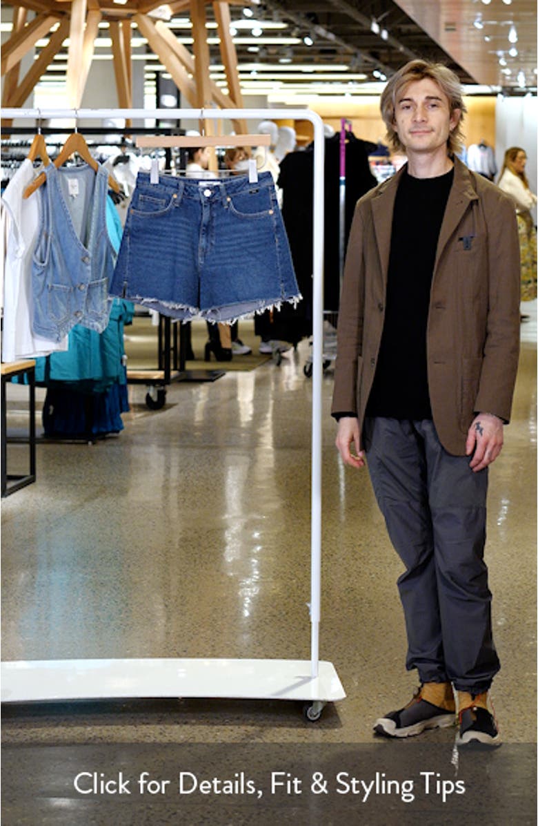 Heidi High Waist Relaxed Denim Cutoff Shorts, sales video thumbnail