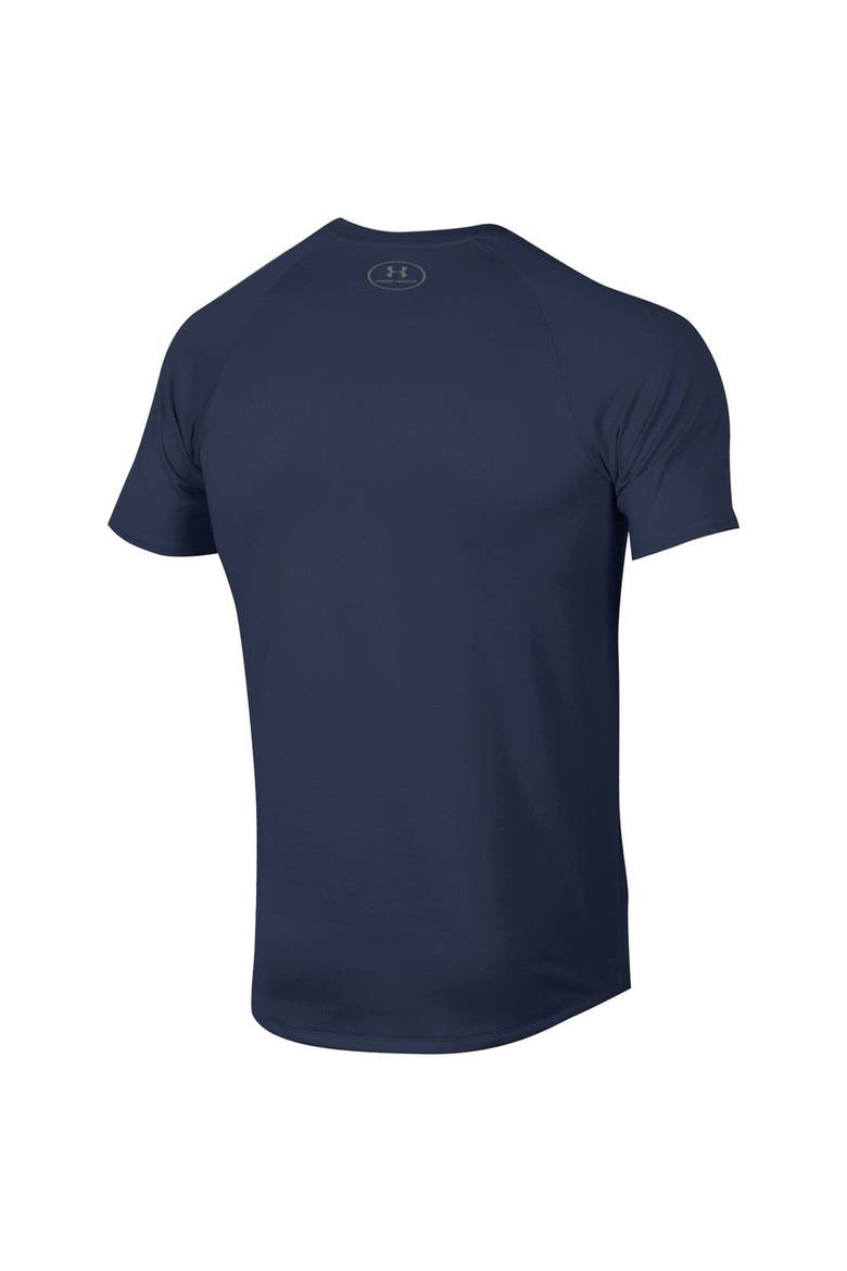 Men's Under Armour Navy Howard Bison Lockup Tech Raglan T-Shirt, Alternate, color, Navy