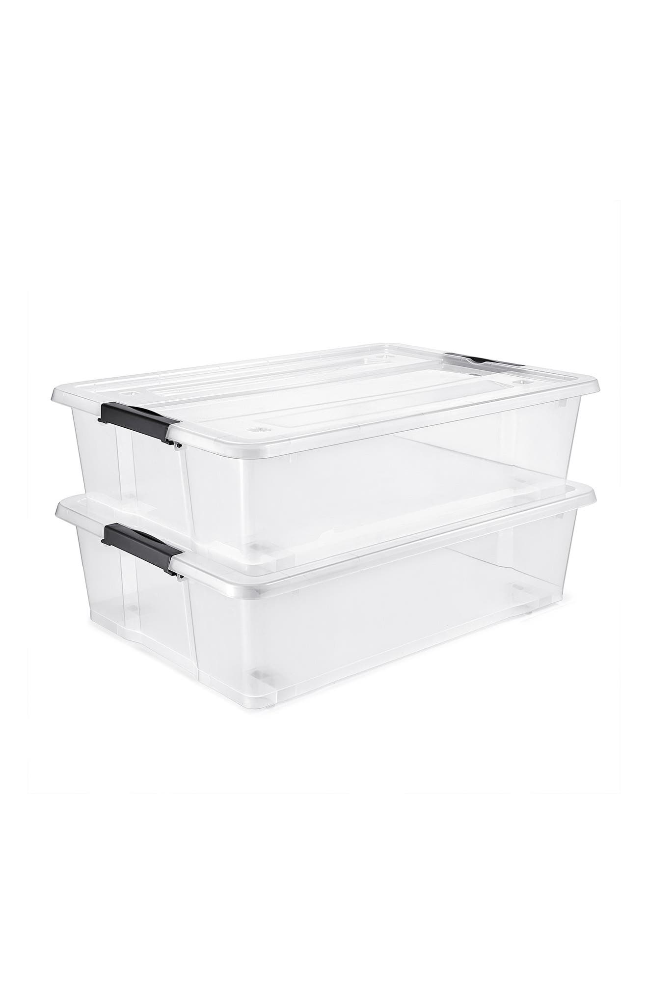 SORBUS 2-Pack Under Bed Storage Bins