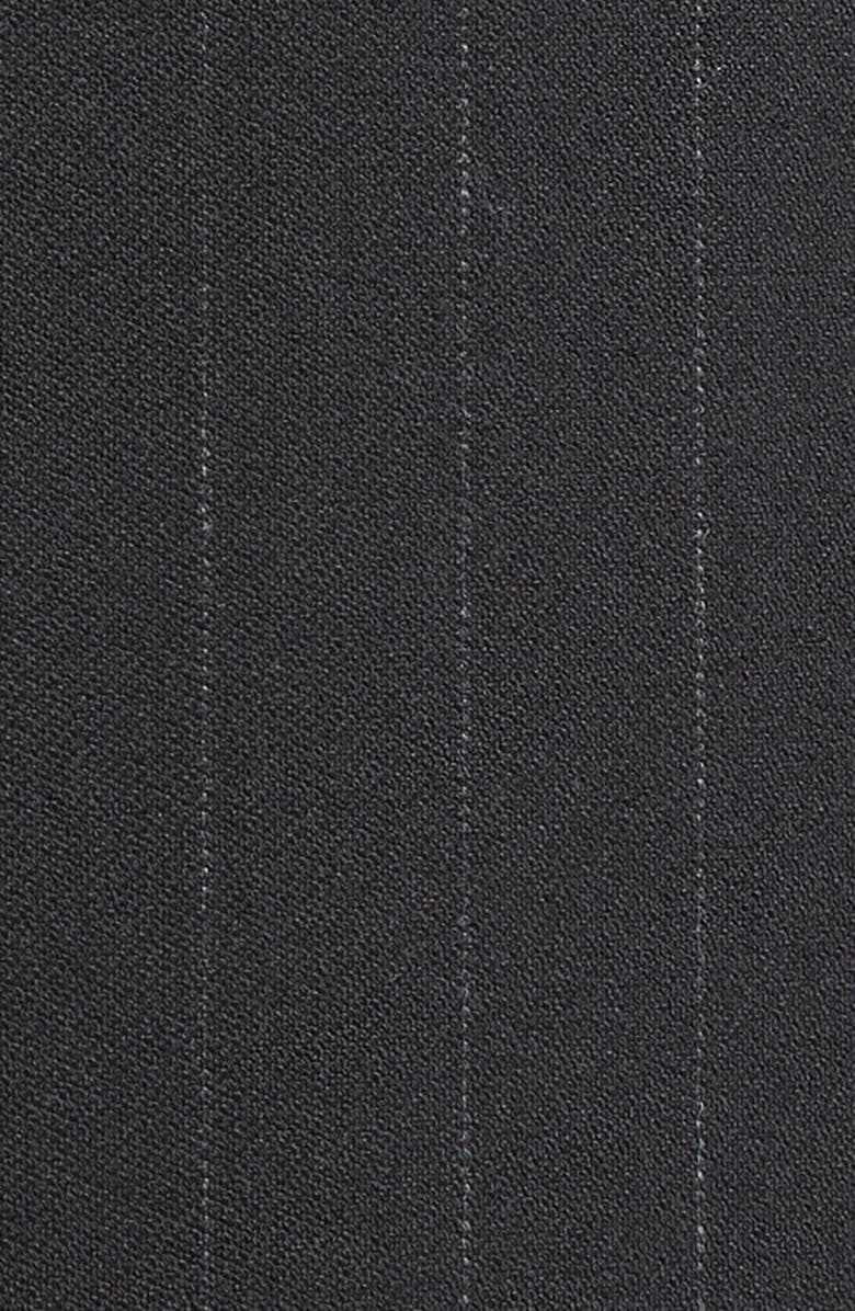 ST. JOHN Pinstripe Luxe Suiting Wide Leg Pants, Alternate, color, 