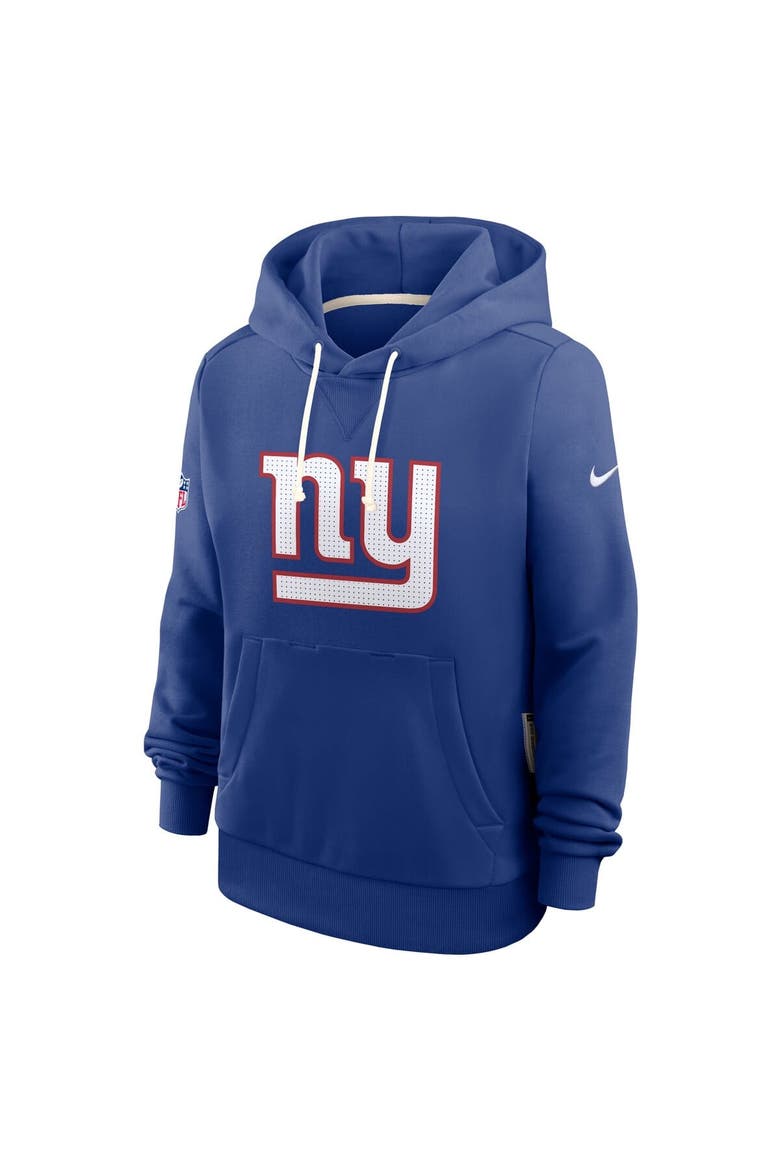 Women's Nike Royal New York Giants Sideline Standard Issue Initial Home Dri-FIT Hoodie, Alternate, color, Royal