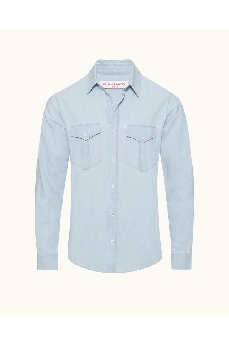 Colburn Tailored-Fit Shirt, Alternate, color, Wave Blue