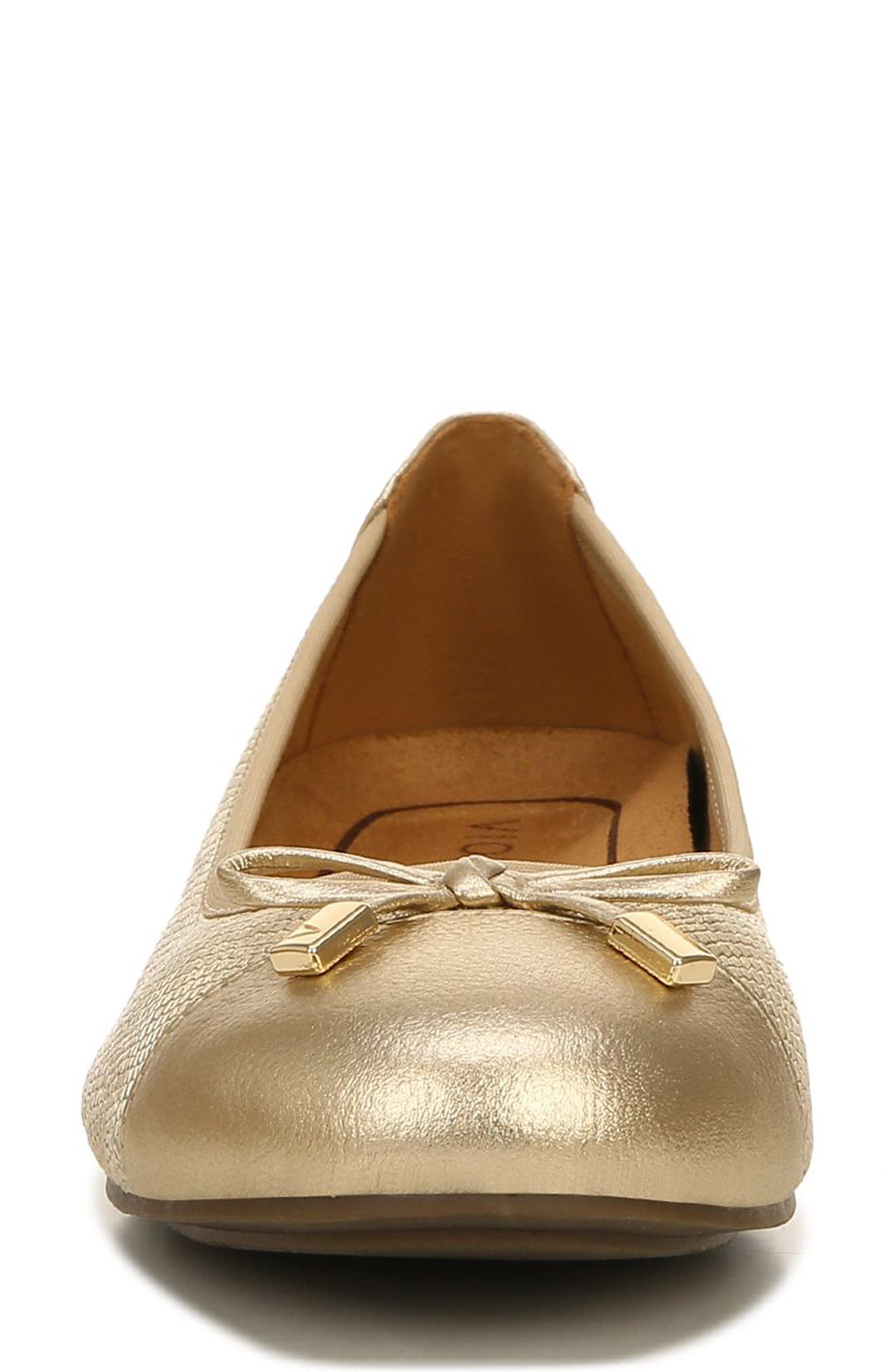 Minna Cap Toe Flat, Alternate, color, GOLD SNAKE