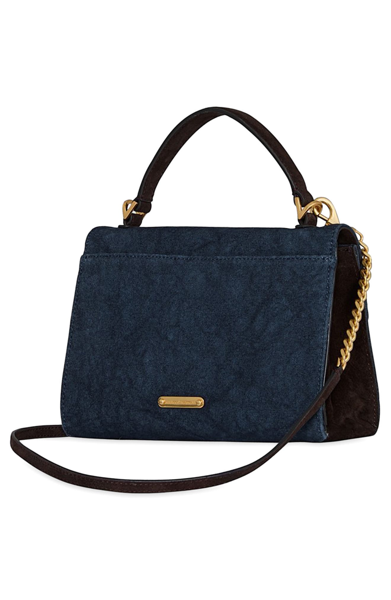 Rebecca Minkoff Frozen Chain Crossbody Bag, Alternate, color, Denim/ Fondant