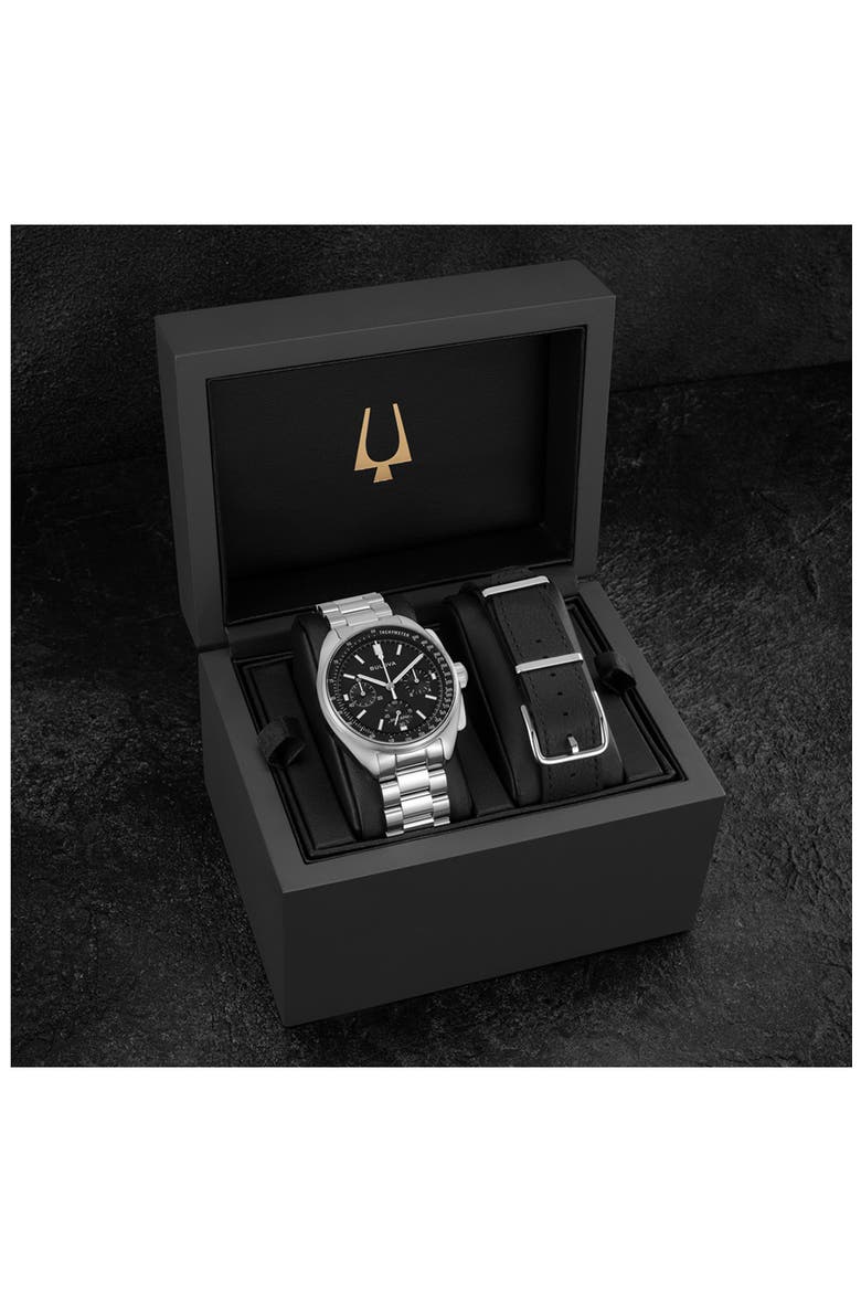Lunar Pilot Chronograph Watch, 43.5mm, Alternate, color, SILVER-TONE