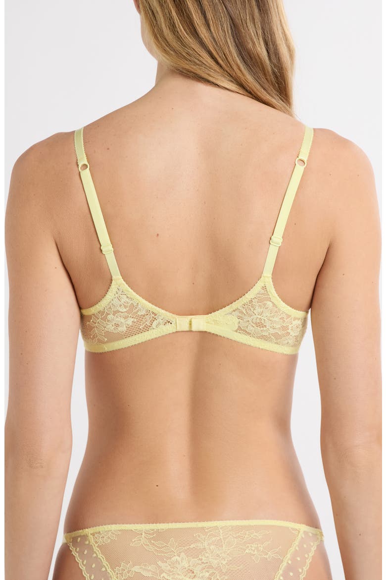 Plume N°9 Underwire Balconette Bra, Alternate, color, LIGHT YELLOW
