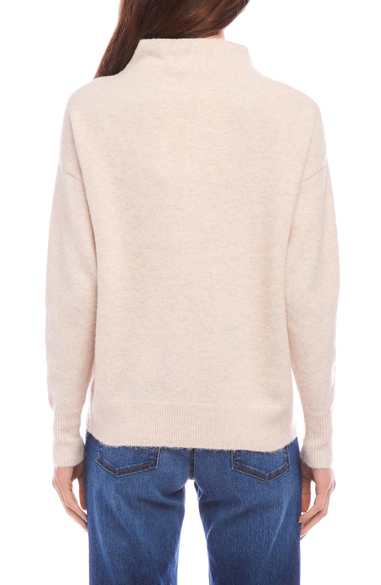 Karen Kane Funnel Neck Sweater, Alternate, color, Sand
