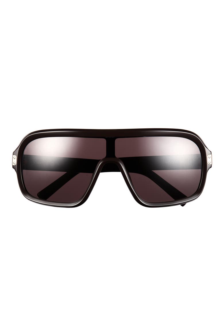 00mm Shield Sunglasses, Main, color, SHINY DARK BROWN / BROWN