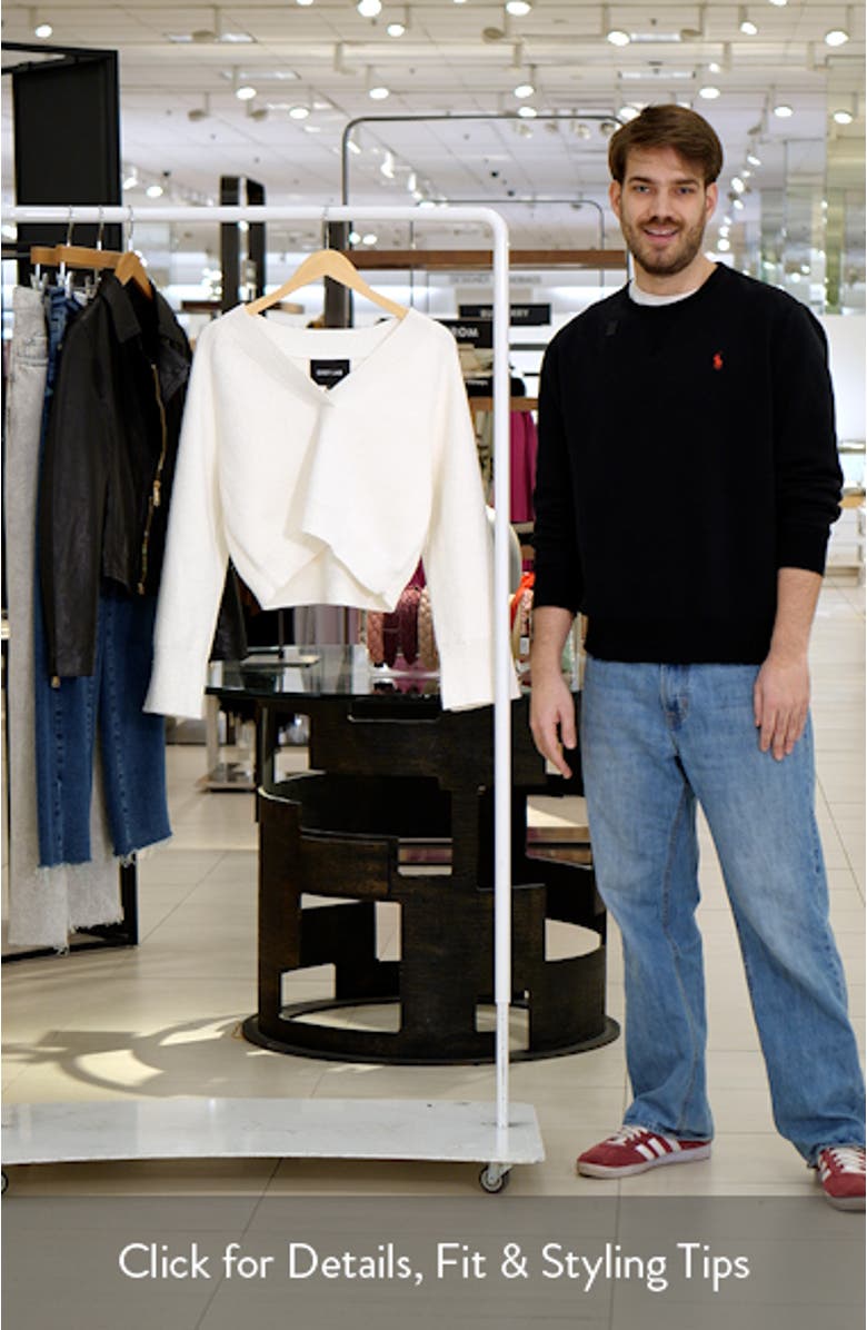 V-Neck Crop Sweater, sales video thumbnail