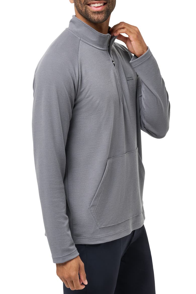 Thermal Quarter Zip Pullover, Alternate, color, QUIET SHADE