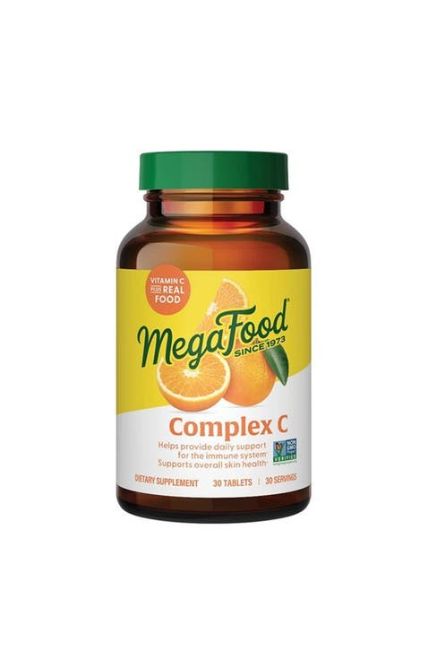 Complex C, Vegan Vitamin C Immune Support Supplement, Gluten Free, 30 Tablets