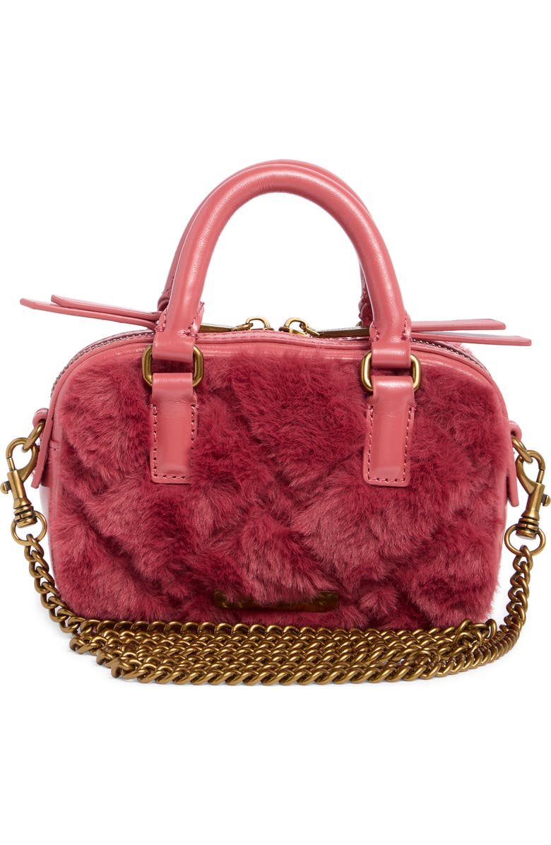 Kurt Geiger London Extra Small Kensington Faux Fur Duffle Bag, Alternate, color,