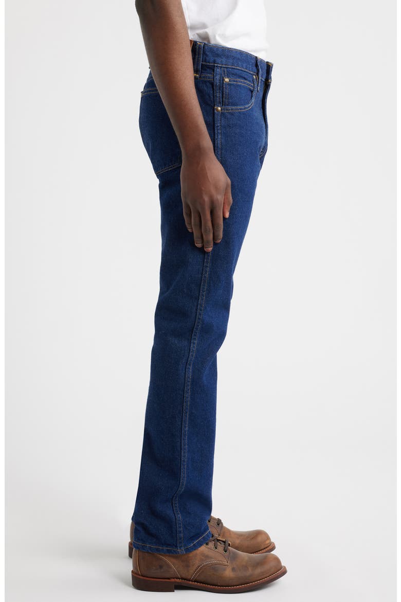 Slim Straight Heritage Denim Jeans, Alternate, color, DARK BLUE