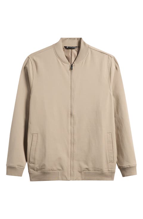 Stretch Cotton Bomber Jacket