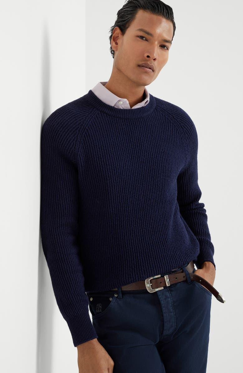 Brunello Cucinelli English Rib knit sweater, Alternate, color, 