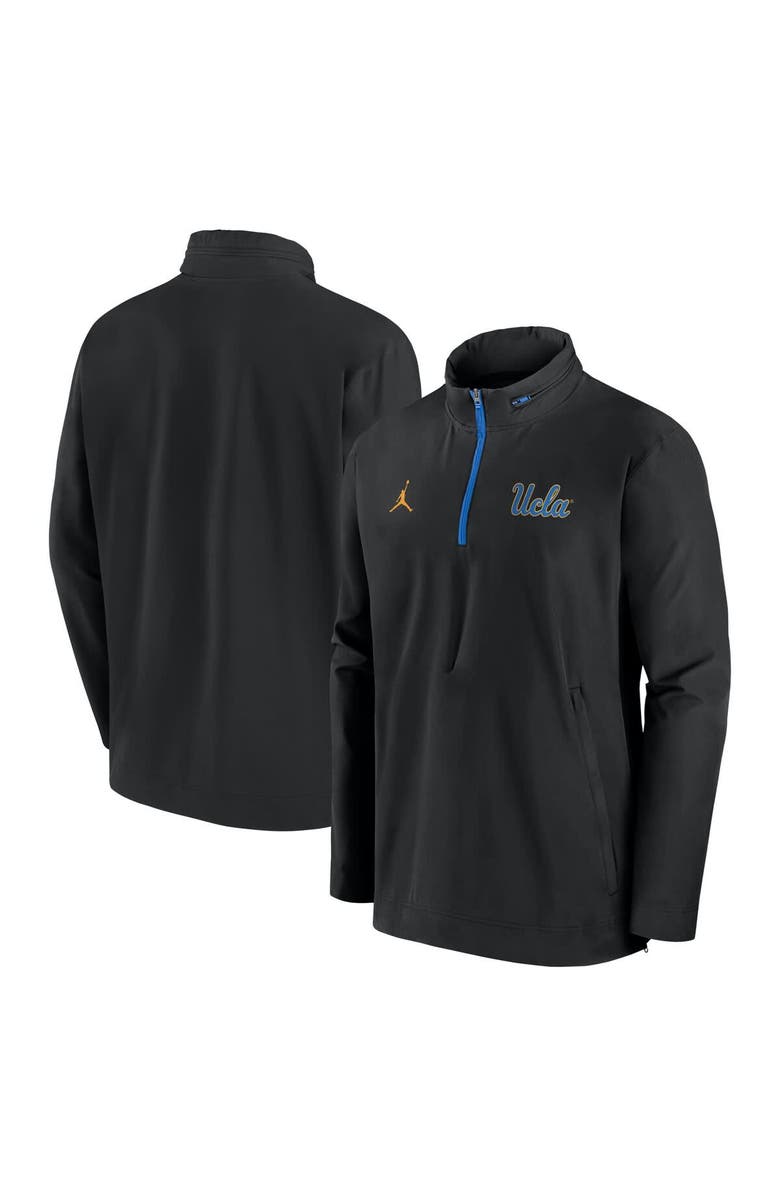 Jordan Brand Men's Jordan Brand Black UCLA Bruins Sideline Coaches Quarter-Zip Jacket, Main, color, Black