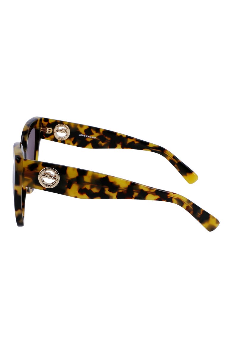 Medallion 52mm Tea Cup Sunglasses, Alternate, color, TOKYO HAVANA