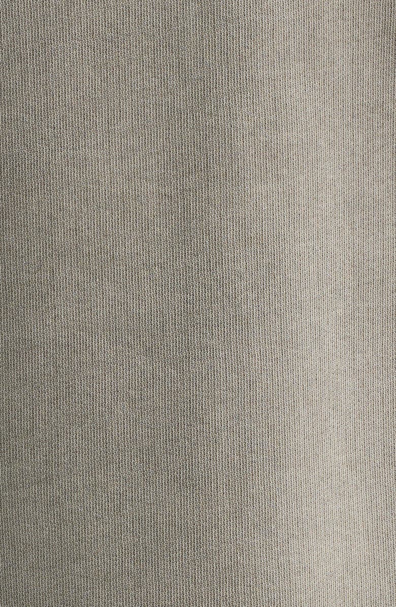Fear of God Essentials Graphic Henley Sweatshirt, Alternate, color, Washed Seal