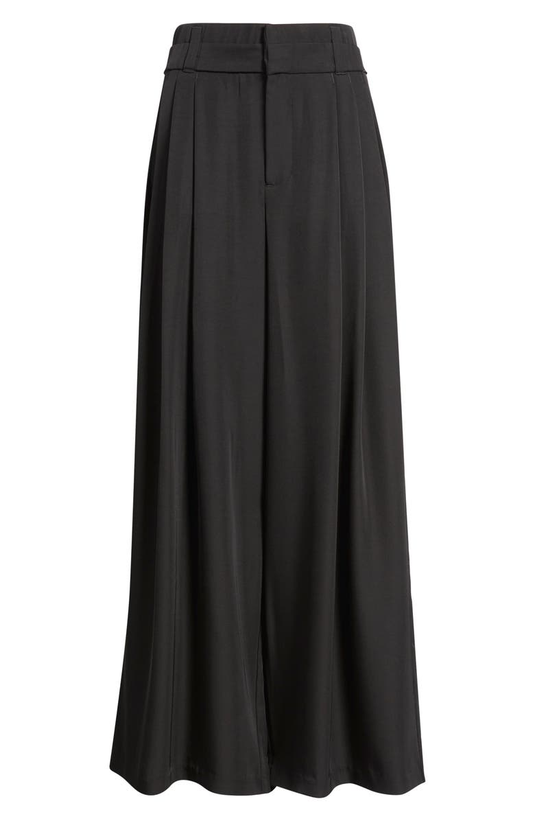 Wit & Wisdom Skyrise Triple Pleat Palazzo Pants, Main, color, Black