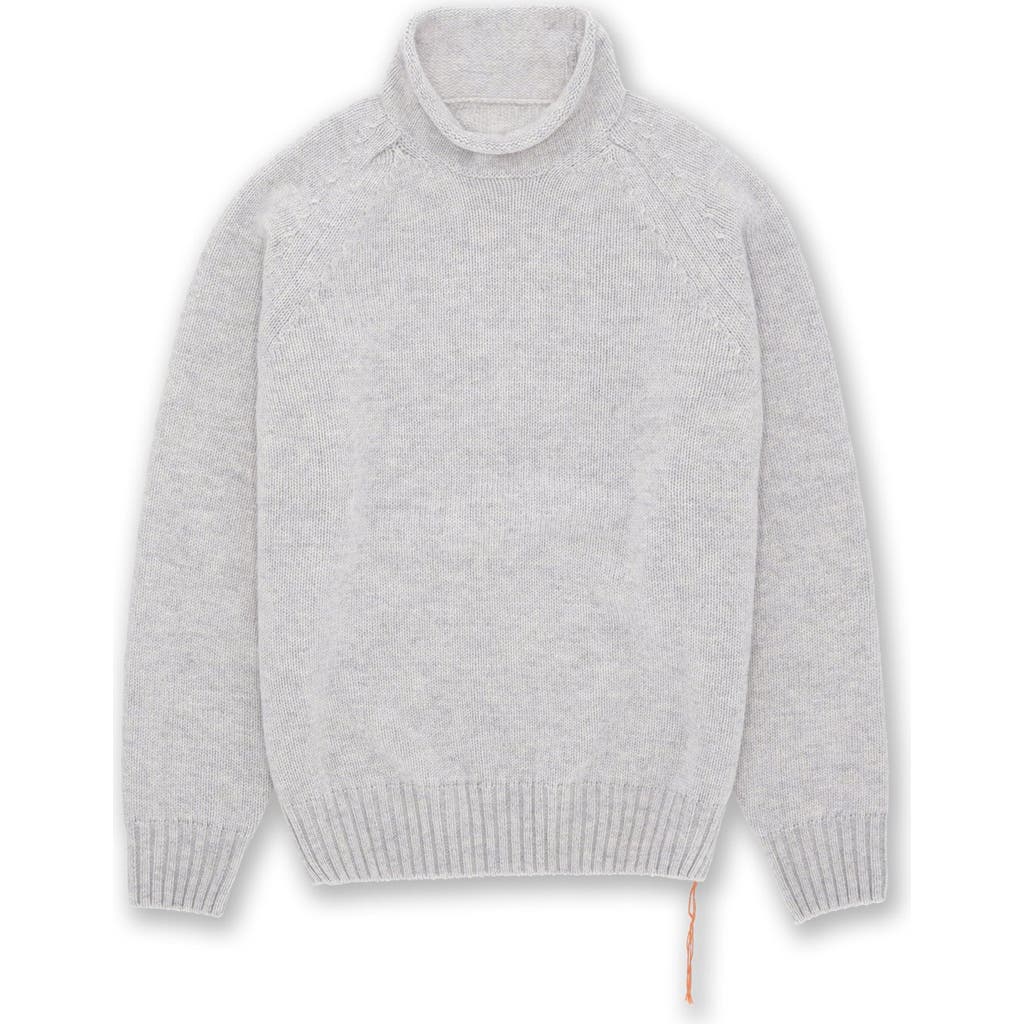 Fortela Andrew Merino Wool High Neck Sweater In Gray