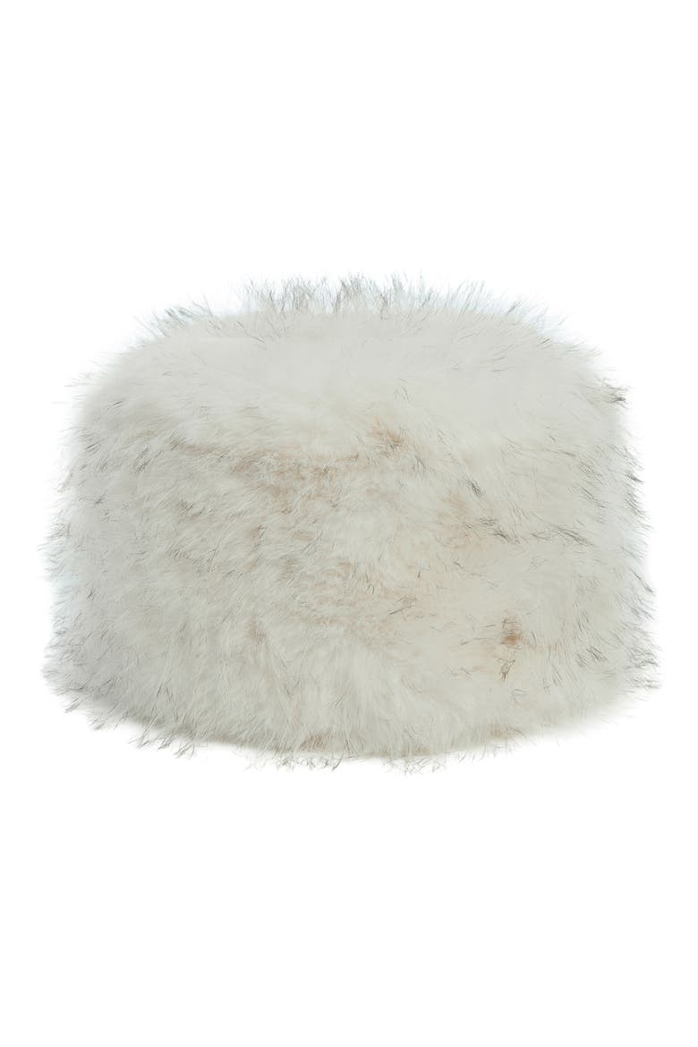 Margot Faux Fur Pillbox Hat, Main, color, BLANC MULTI