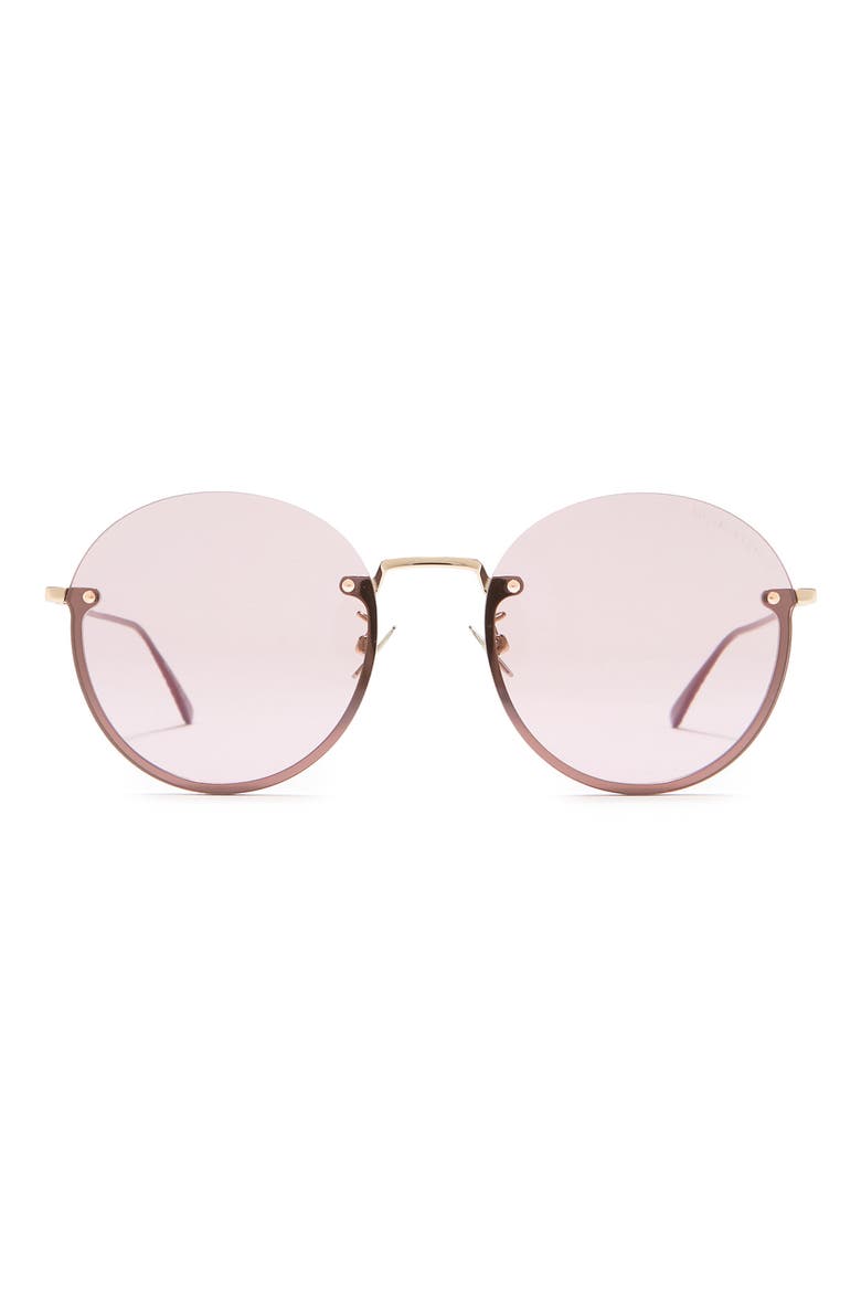 57mm Round Sunglasses, Main, color, GOLD GOLD PINK/PNK