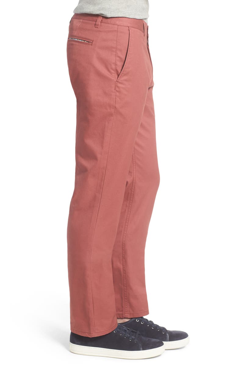 Bonobos Straight Fit Washed Chinos, Alternate, color, Fire Roasted