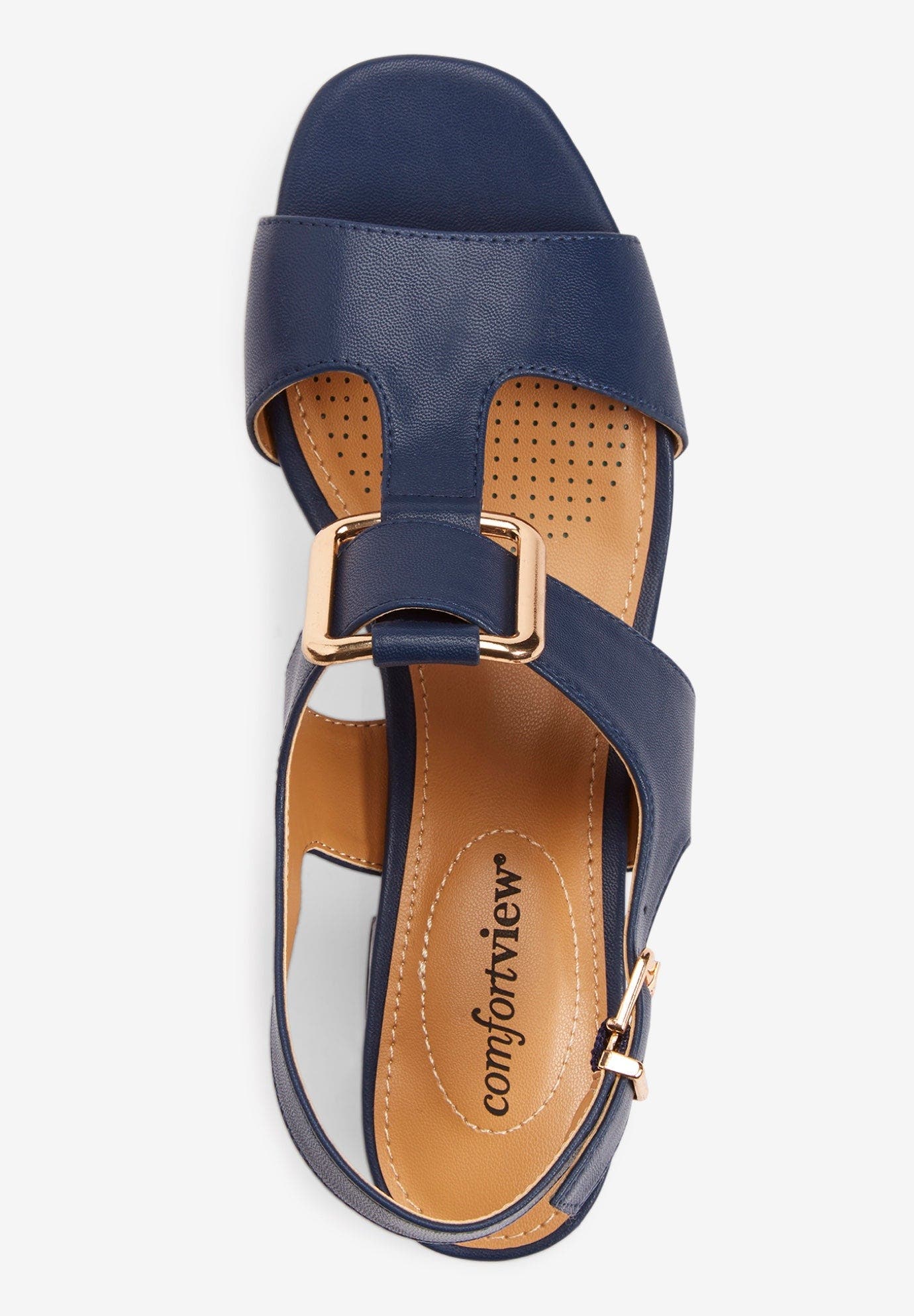 Comfortview The Simone Sandal, Alternate, color, Camel