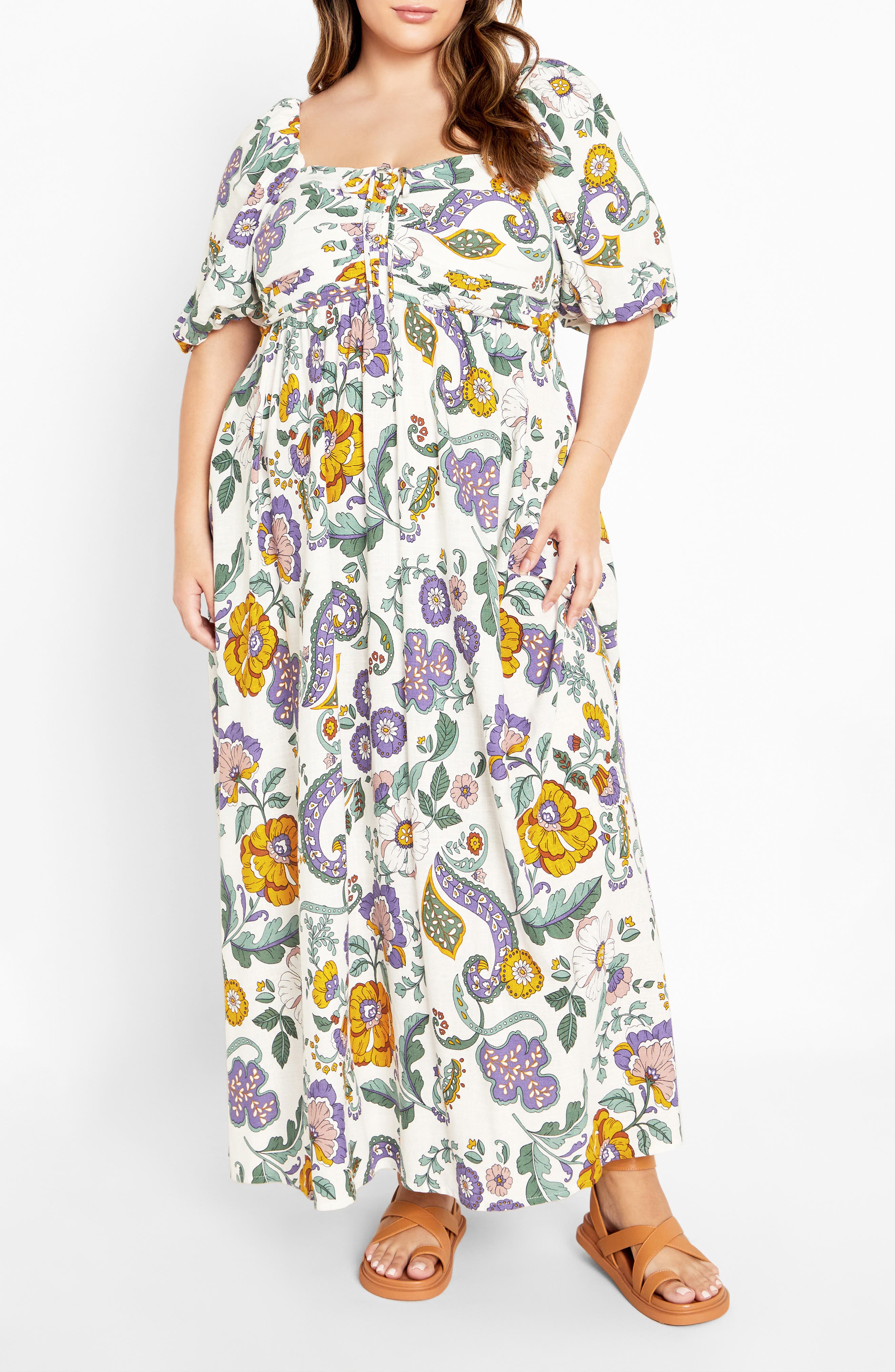 Ellea Puff Sleeve Maxi Dress