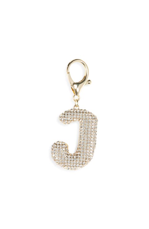 Pavé Initial Bag Charm